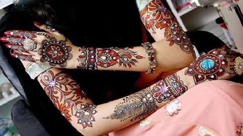 Glitter Mehndi Designs
