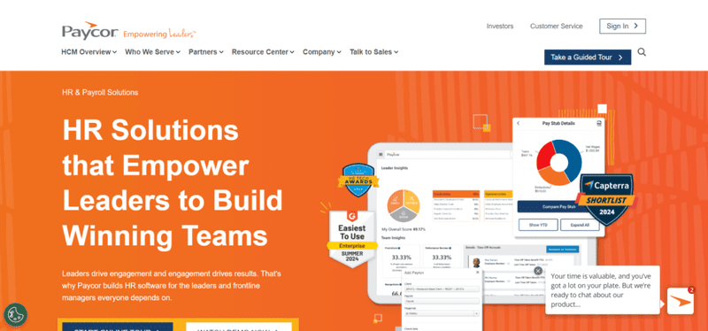 The Ultimate Guide to the Top 15 HR Management Software (HRMS) for 2025: Streamlining HR Processes and Enhancing Workforce Productivity 12 Paycor