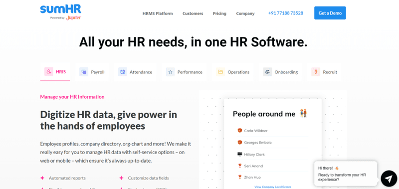 The Ultimate Guide to the Top 15 HR Management Software (HRMS) for 2025: Streamlining HR Processes and Enhancing Workforce Productivity 4 sumHR