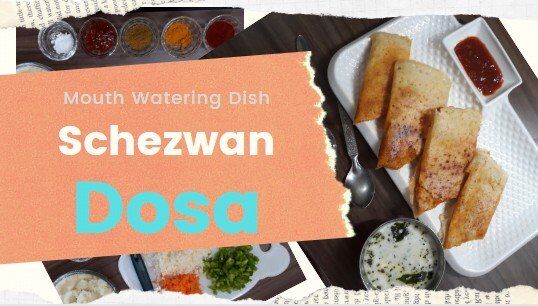 Schezwan Dosa in Hindi
