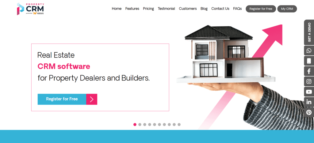 10 Best Real Estate CRM Softwares in 2024 to elevate Sales & ROI 2 PropertyCRM by Webtales is the best real estate CRM software in India